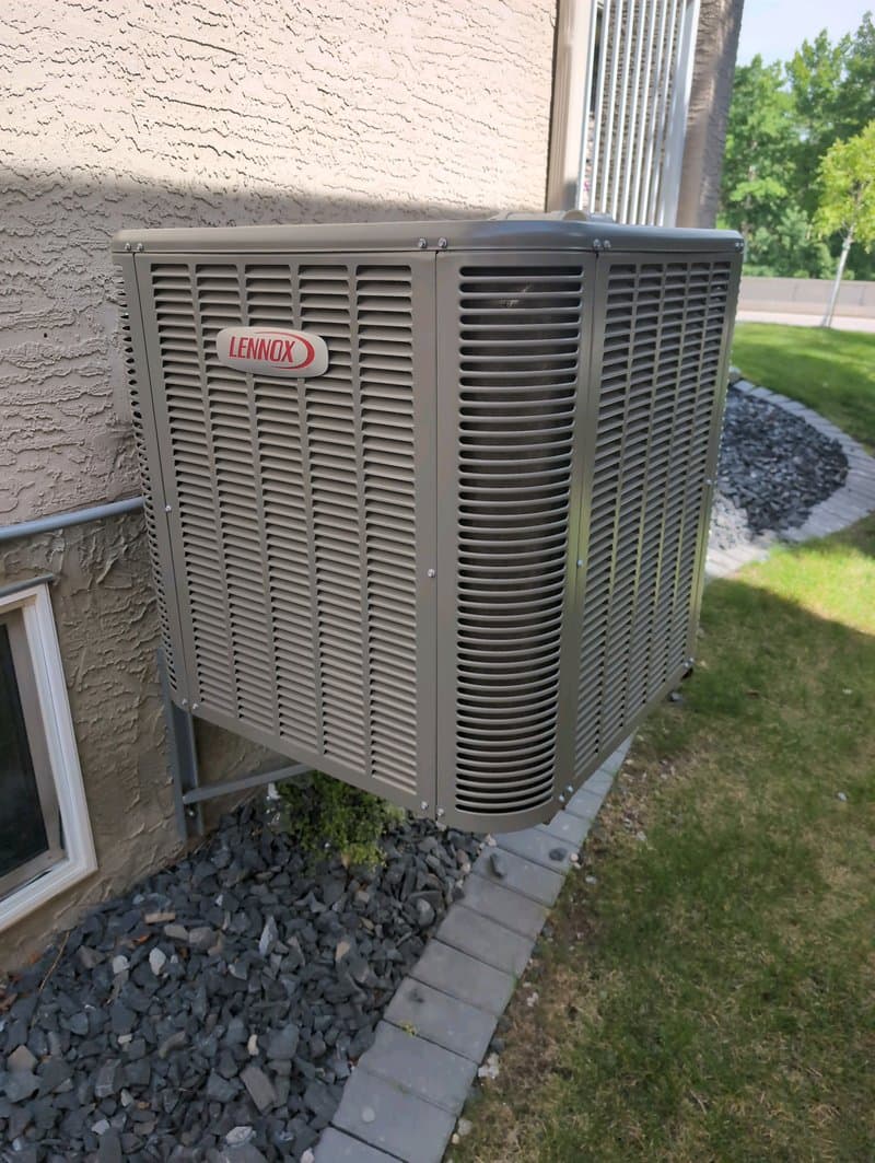 Commercial HVAC maintenance being performed on a rooftop unit